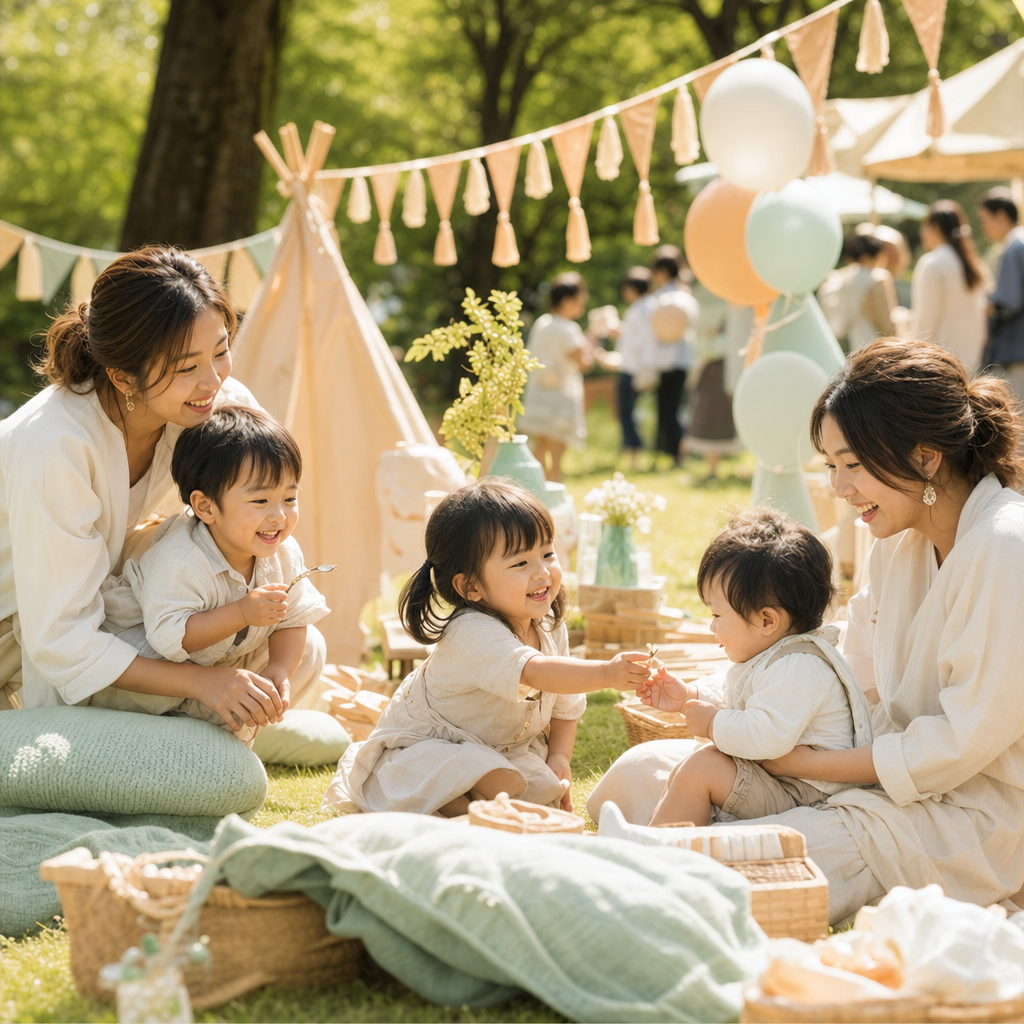 ママと子どもが楽しむフェスの様子